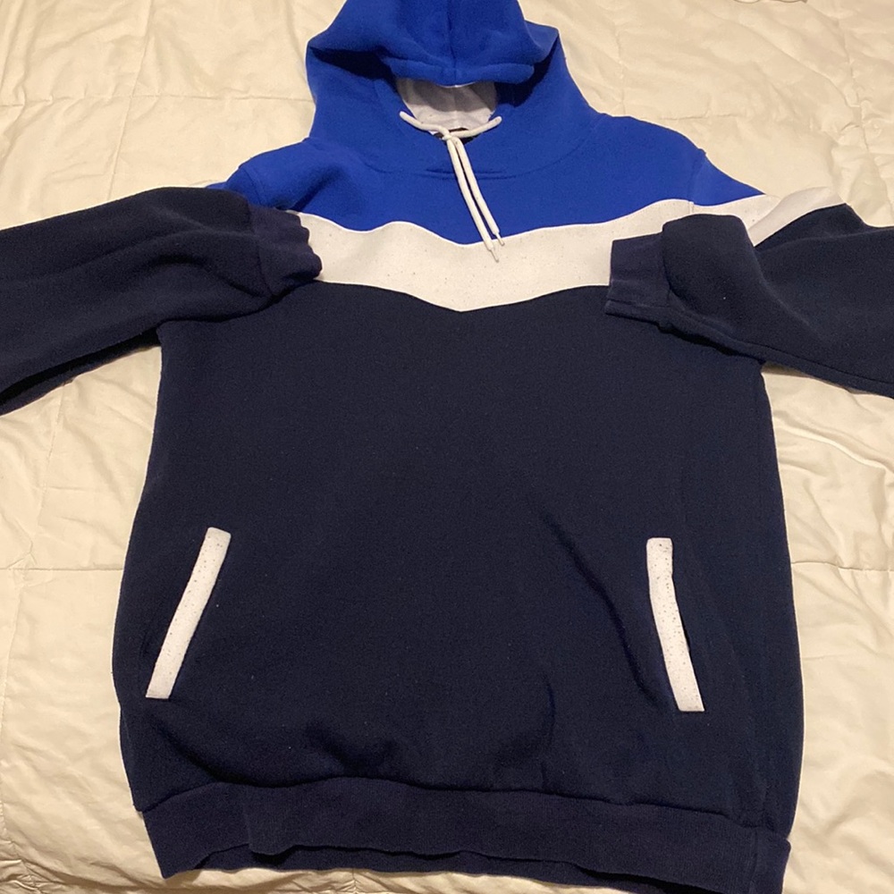 Blue hoodie